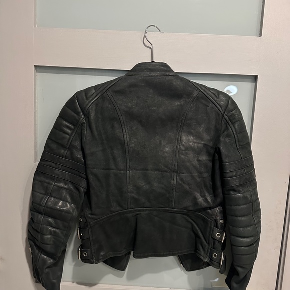 CELINE BIKER LEATHER JACKET SIZE 36 - Picture 6 of 8